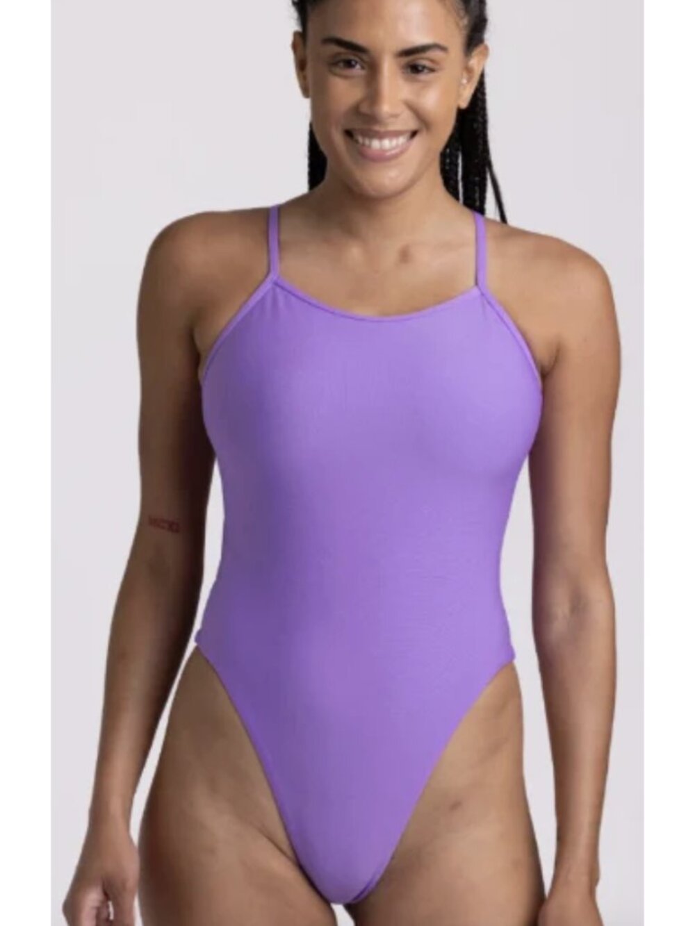 JOLYN Gabby One Piece Swimsuit in Paddle Purple Vacation Activewear